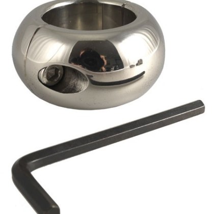 Edelstahl-Hodenstretcher: Donut, 30mm breit (330g) Edelstahl-Hodenstretcher: Donut, 30mm breit (330g)