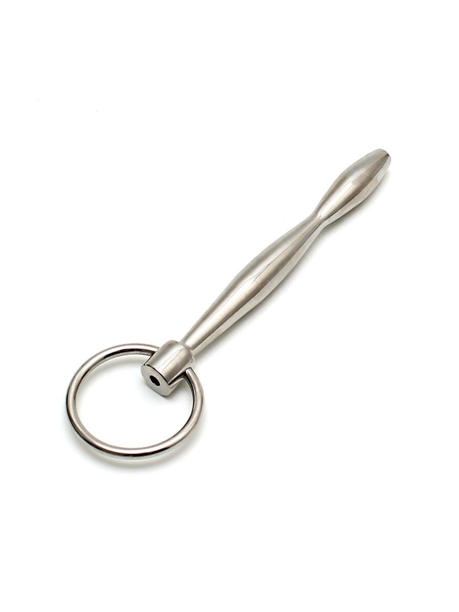 Urethral Plug Hollow with Ring: Edelstahl-Dilator (hohl), silber