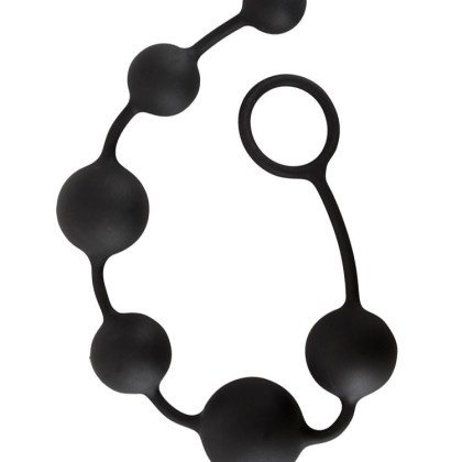Black Velvets: Analkugelkette, schwarz Black Velvets: Analkugelkette, schwarz