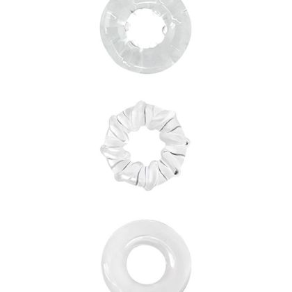 Renegade Dyno Rings: Penisring 3er Set, transparent Renegade Dyno Rings: Penisring 3er Set, transparent