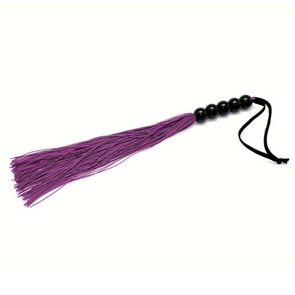 Silikon-Peitsche (38 cm), lila/schwarz Silikon-Peitsche (38 cm), lila/schwarz