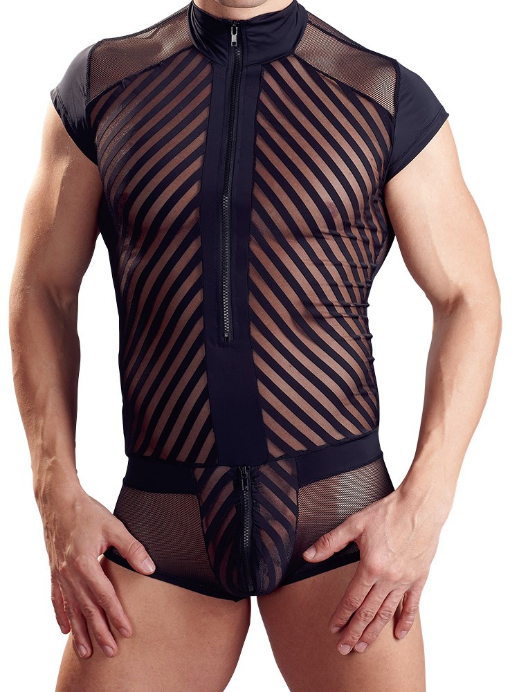 Powernet-Kurzoverall, schwarz (XXL)