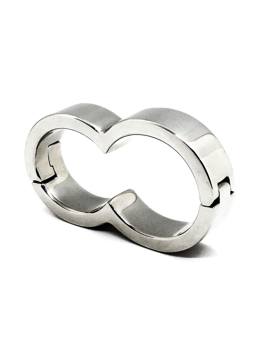 Black Label Super 8 Cockring: Edelstahl-Penis-/Hodenring