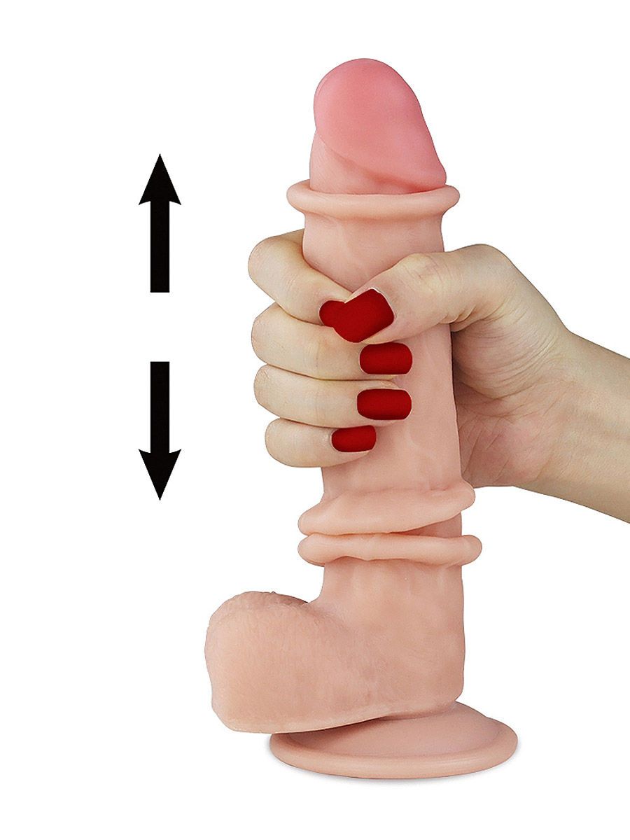 LOVE TOY Sliding Skin 8%27%27: Dildo, haut