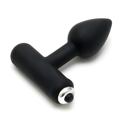 Silikon-Vibroplug, schwarz Silikon-Vibroplug, schwarz