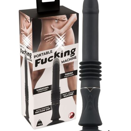 Portable Fucking Machine: Stoßender Vibrator, schwarz Portable Fucking Machine: Stoßender Vibrator, schwarz
