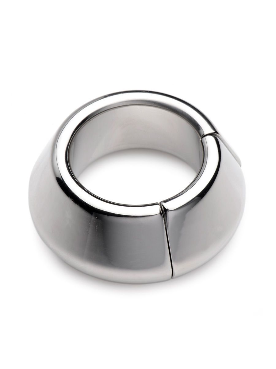 Master Series Magna-Chute: Edelstahl-Hodenstretcher, silber