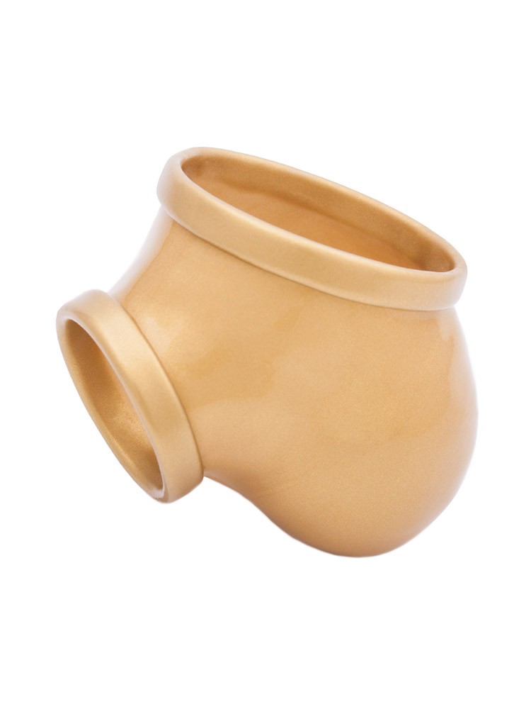 Toylie Ben: Latex-Hodenhülle, gold