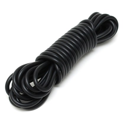 Silikon-Bondageseil, schwarz (6 m) Silikon-Bondageseil, schwarz (6 m)