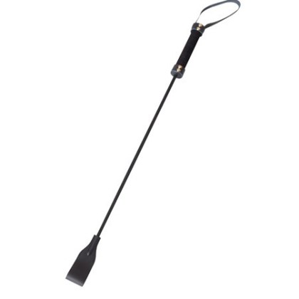 Kunststoff-Gerte mit Lederspitze, schwarz Kunststoff-Gerte mit Lederspitze, schwarz