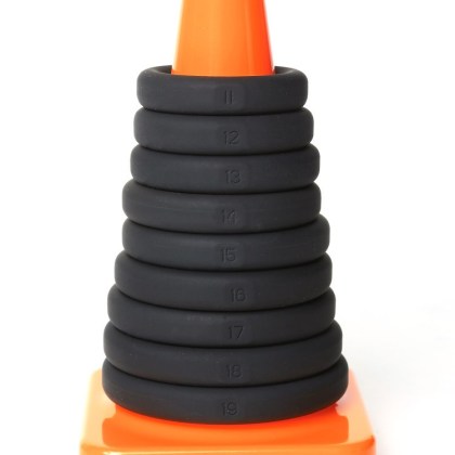 Perfect Fit Play Zone Kit: Penisringe-Set, schwarz/orange Perfect Fit Play Zone Kit: Penisringe-Set, schwarz/orange