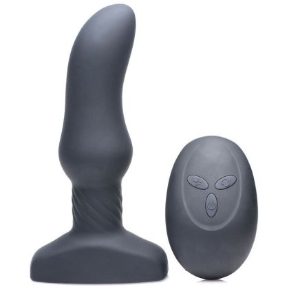 Slim M Curved Rimming Plug: Vibro-Analplug, schwarz Slim M Curved Rimming Plug: Vibro-Analplug, schwarz