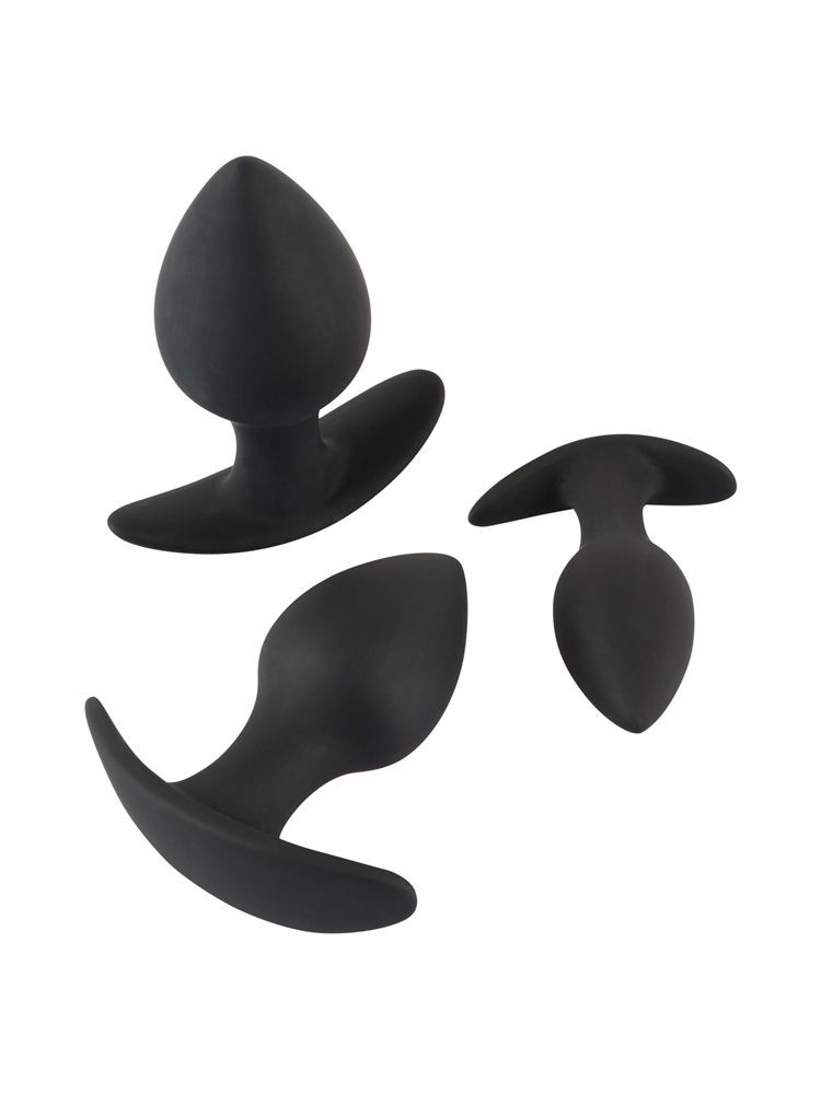 Black Velvets Anal-Trainer-Set 3-teilig, schwarz