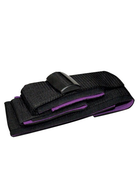 Bad Kitty Hals-/Handfessel, schwarz/lila