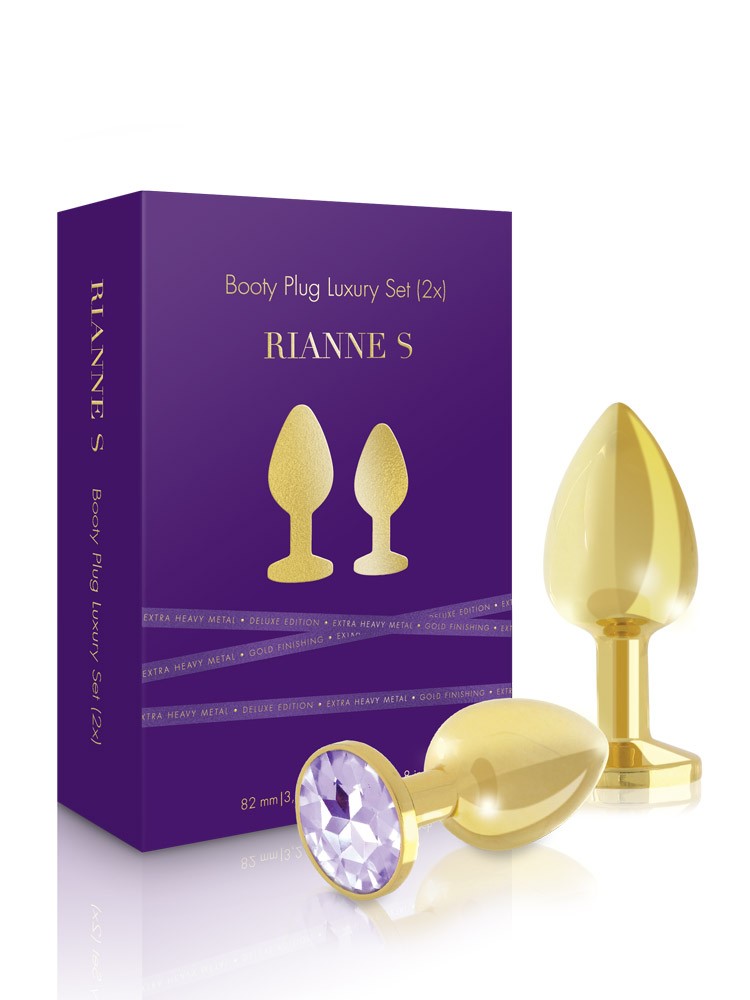 Rianne S Booty: Edelstahl-Plug-Set, gold