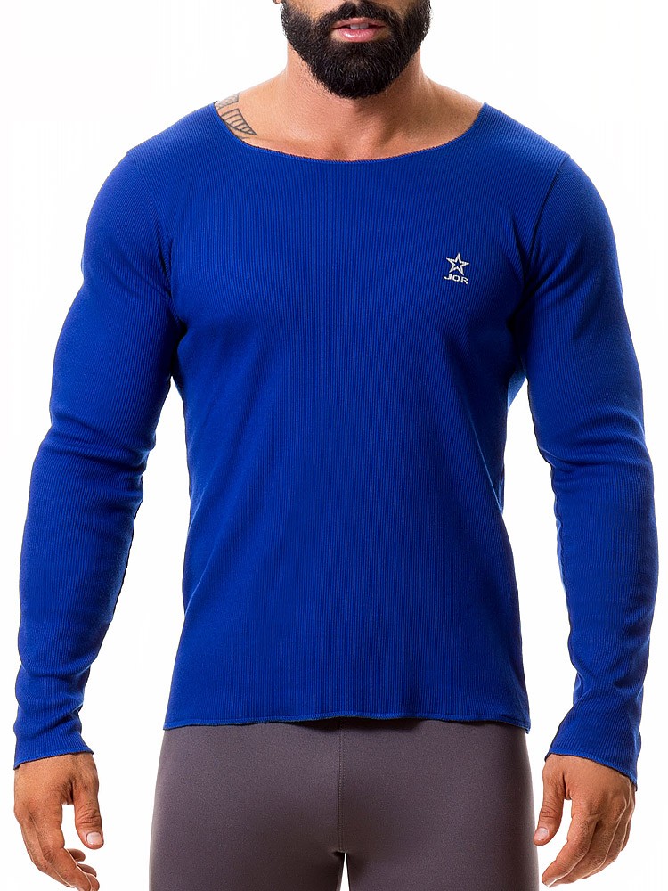 JOR Quebec: Long Shirt, blau (XL)