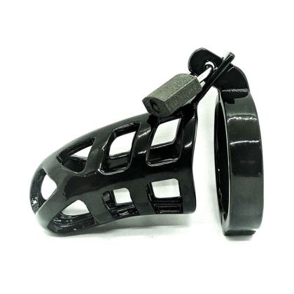 Black Label Stainless Steel Black Chastity Brutus: Edelstahl-Peniskäfig, schwarz (50mm) Black Label Stainless Steel Black Chastity Brutus: Edelstahl-Peniskäfig, schwarz (50mm)
