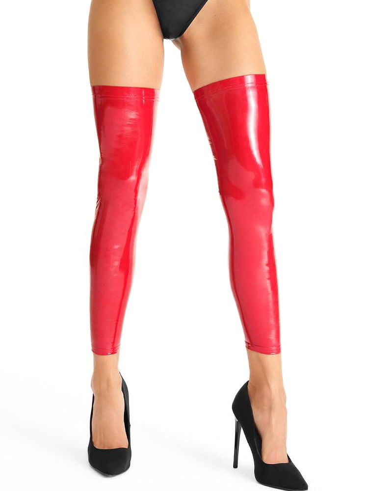 7-Heaven Lack-Stulpen: S544, rot (L/XL)