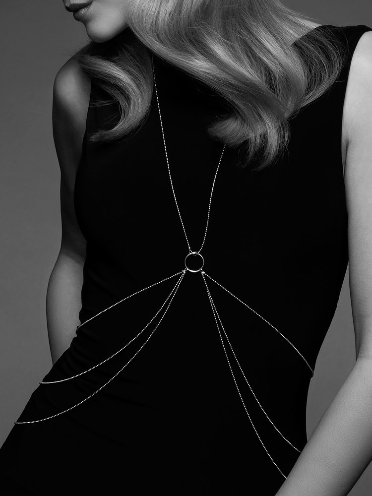 Bijoux Indiscrets The Magnifique: 8-Shape Körperkette, silber