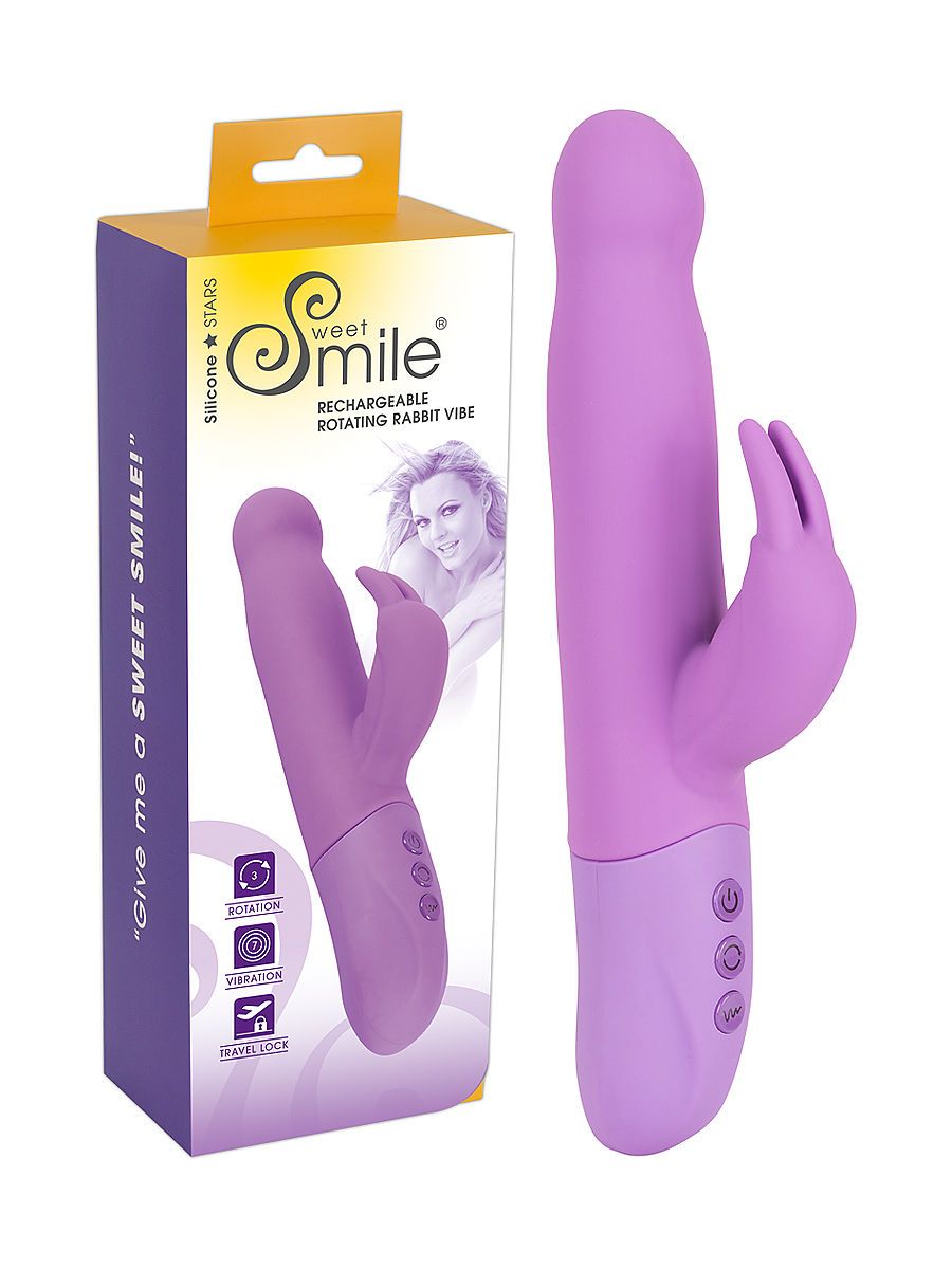 Sweet Smile Rotating Rabbit: Bunnyvibrator, lila