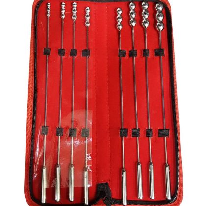 Black Label Bumpy Rosebud Urethral Sounds Set: Edelstahl-Dilatoren-Set, 8-teilig Black Label Bumpy Rosebud Urethral Sounds Set: Edelstahl-Dilatoren-Set, 8-teilig