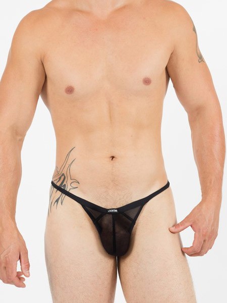 Look Me Malibu II: String, schwarz (L)