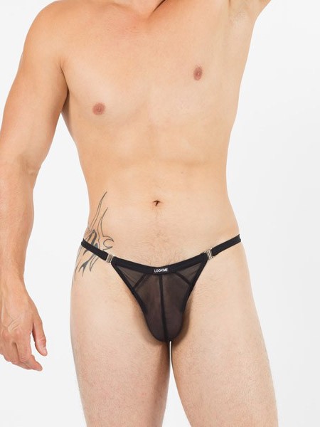 Look Me Malibu II: Stripper-String, schwarz (S)