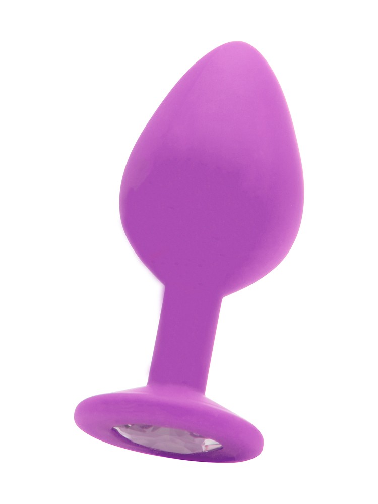 Ouch! Large Diamond Butt Plug: Analplug mit Kristall, lila