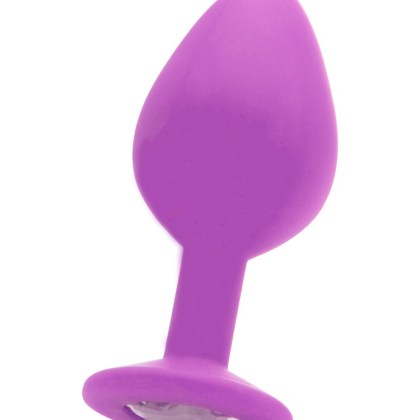 Ouch! Large Diamond Butt Plug: Analplug mit Kristall, lila Ouch! Large Diamond Butt Plug: Analplug mit Kristall, lila