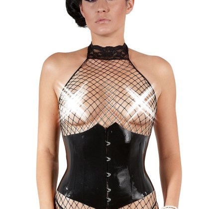 Latex-Taillenmieder, schwarz (XXL) Latex-Taillenmieder, schwarz (XXL)