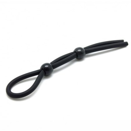 Silikon-Penis-Hodenschlaufe, schwarz Silikon-Penis-Hodenschlaufe, schwarz