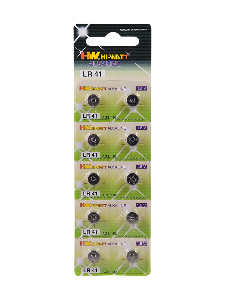 Knopfzellbatterien LR41 10er Blister