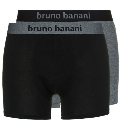Bruno Banani Flowing: Short 2er Pack, schwarz/grau (M) Bruno Banani Flowing: Short 2er Pack, schwarz/grau (M)