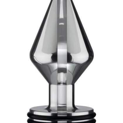 ElectraStim Midi: Elektro-Analplug, silber/schwarz ElectraStim Midi: Elektro-Analplug, silber/schwarz