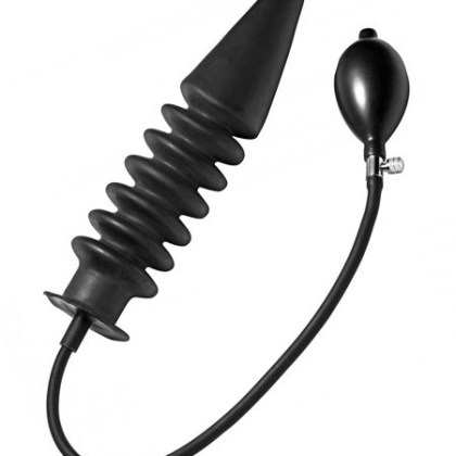 Master Series Accordion Inflatable XL Anal Plug: Analplug mit Pumpe, schwarz Master Series Accordion Inflatable XL Anal Plug: Analplug mit Pumpe, schwarz