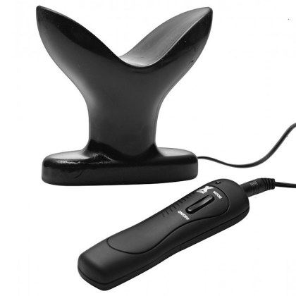 Master Series 10X Ass Anchor: Vibro-Analplug, schwarz Master Series 10X Ass Anchor: Vibro-Analplug, schwarz