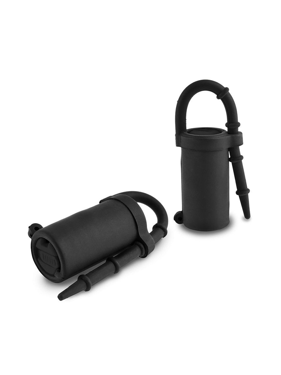 Fetish Fantasy Vibrating Silicone Nipple Teazers: Nippelklemmen, schwarz