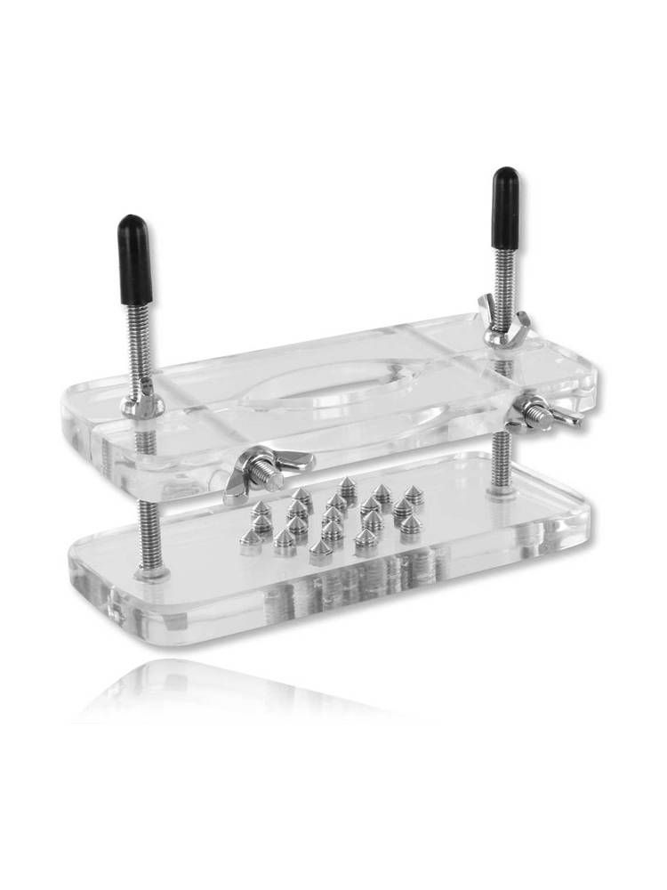 Black Label Acrylic Ball Butcher with Spikes: Acryl-Hodenpranger
