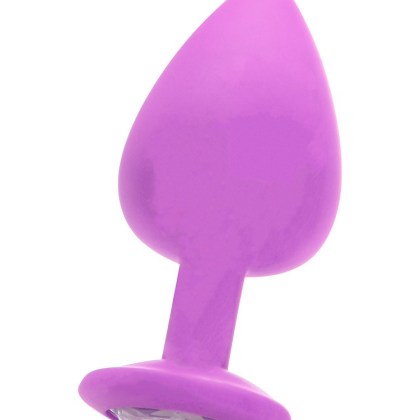 Ouch! Extra Large Diamond Butt Plug: Analplug mit Kristall, lila Ouch! Extra Large Diamond Butt Plug: Analplug mit Kristall, lila