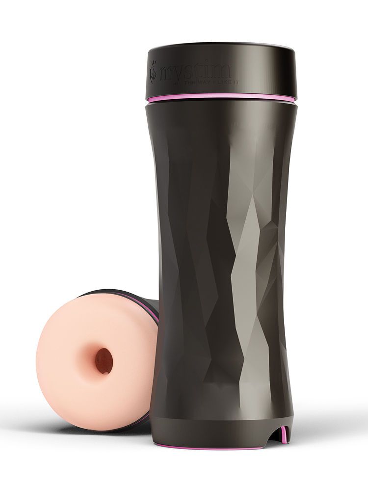 Mystim Opus E: Elektro-Masturbator Donut, haut/schwarz