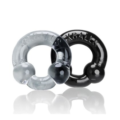 Ultraballs 2er Set Penisringe, schwarz/transparent Ultraballs 2er Set Penisringe, schwarz/transparent