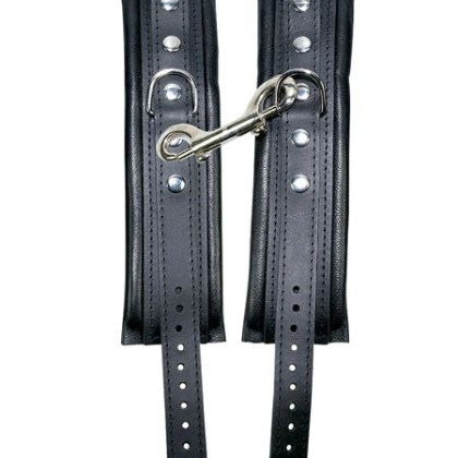 Leder-Handfesseln, schwarz Leder-Handfesseln, schwarz