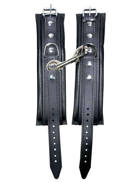 Leder-Handfesseln, schwarz