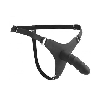 Strap U Elevate: Silikon-Strap-On mit Dildo, schwarz Strap U Elevate: Silikon-Strap-On mit Dildo, schwarz