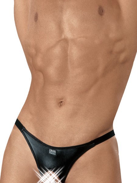 Eros Veneziani: Stringtanga, schwarz (M/L)