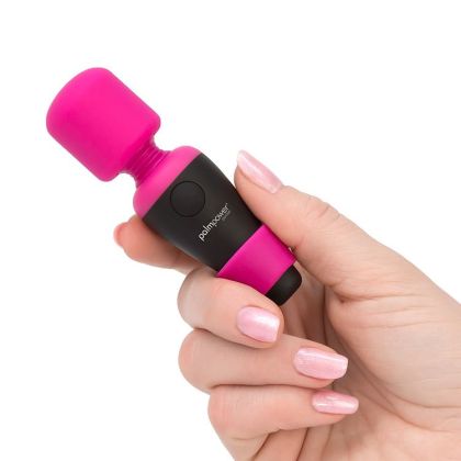 Palm Power Pocket: Mini-Massagestab, schwarz/pink Palm Power Pocket: Mini-Massagestab, schwarz/pink