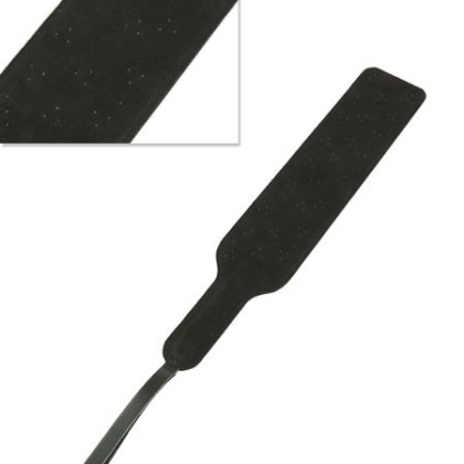 Lederklatsche mit Spikes einseitig, schwarz Lederklatsche mit Spikes einseitig, schwarz