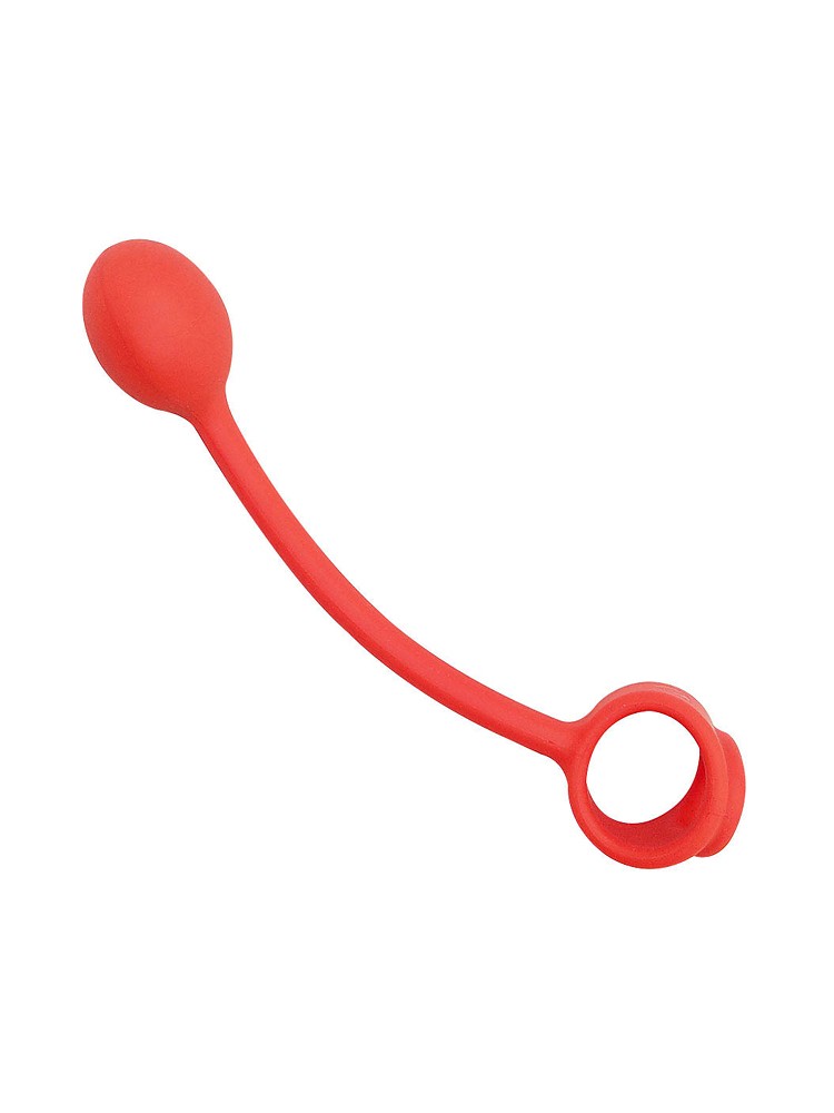 Sport Fucker Thunder Plug Asslock: Penis-/Hodenring mit Analplug, rot