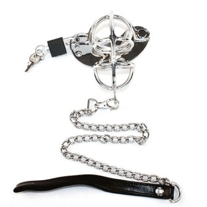 The Bear Trap: Keuschheitskäfig mit Führleine The Bear Trap: Keuschheitskäfig mit Führleine