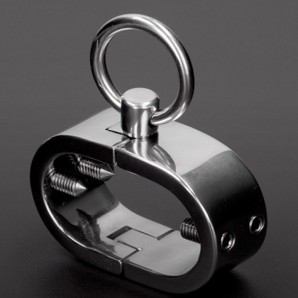 Triune Oval Kalis Teeth Testicle Bracelet: Edelstahl-Hodenstretcher mit Spikes Triune Oval Kalis Teeth Testicle Bracelet: Edelstahl-Hodenstretcher mit Spikes